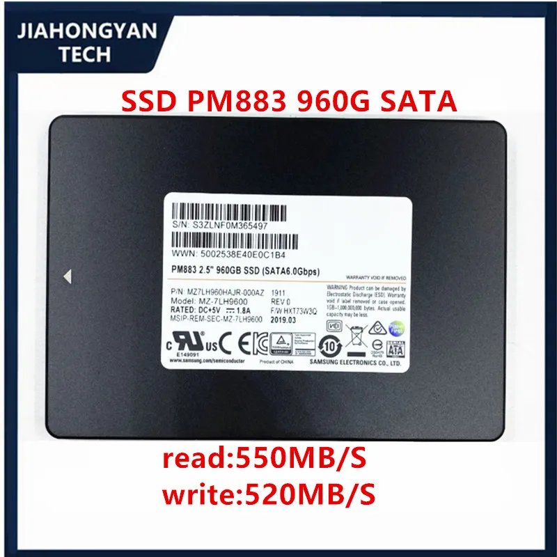 Original For Samsung PM883  960G enterprise 2.5-inch SATA SSD