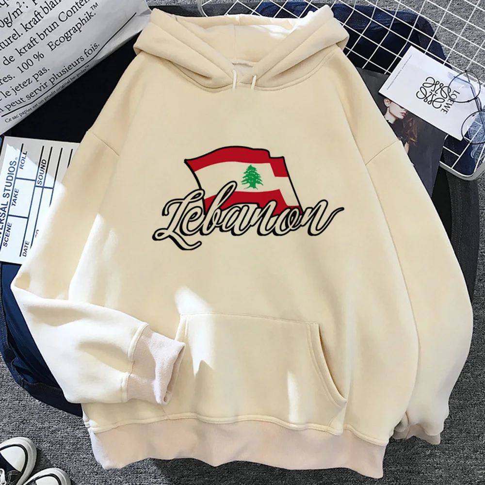 

Lebanon hoodie modern style Japanese soft fabric graphic elegant teen tracksuits sweatshirts patterned graphic