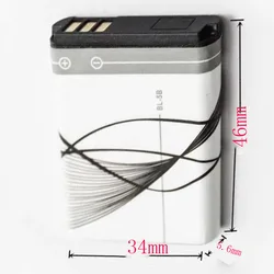 BL-5B BL5B BL 5B 3.7V Lithium Battery For Nokia BL-5B 5300 5320 N80 N83 6120C 7360 3220 3230 507 Phone Battery