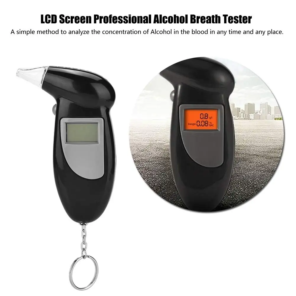 New version Birds Beak Vehicle Breathalyzer Blowing Digital Display Detector For Vehicle Portable Drink-driving Breathalyzer image 4