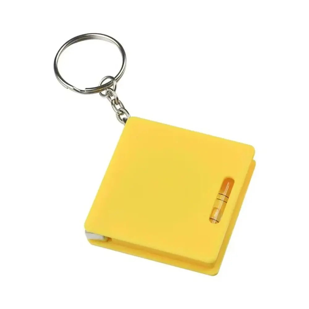 New Multifunctional 1M Retractable Ruler Square Keychain Mini Measure Tape Pocket Centimeter Woodworking Steel Tape Measure