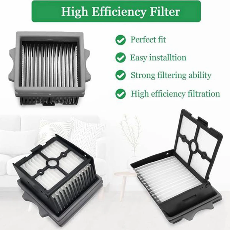 ABJI-HEPA Filter Replacement, Compatible For Tineco Floor 1 Stretch S6/S6 Stretch Vacuum Cleaner Spare Parts