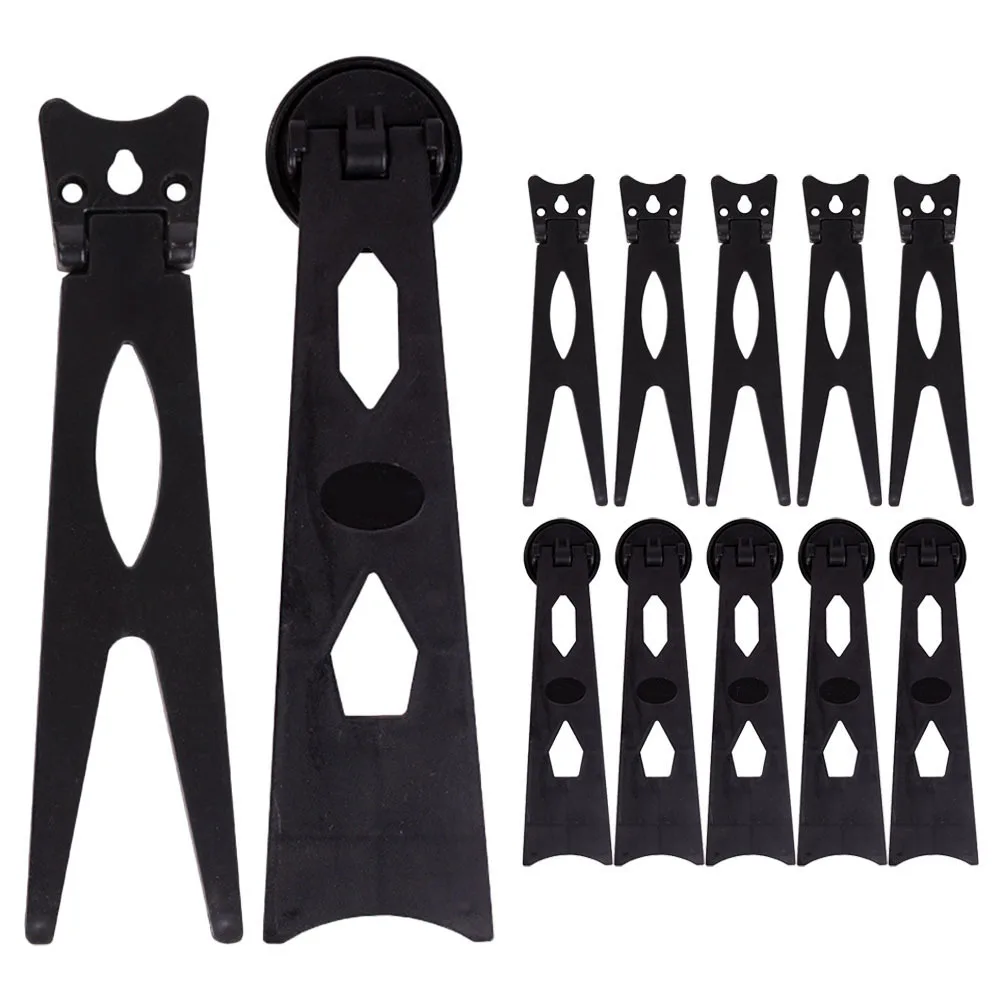 

12 pcs Photo Frame Back Stand Plastic Picture Frame Back Support Bracket Smooth Edges Easy Install Stable For Wall Desk Display