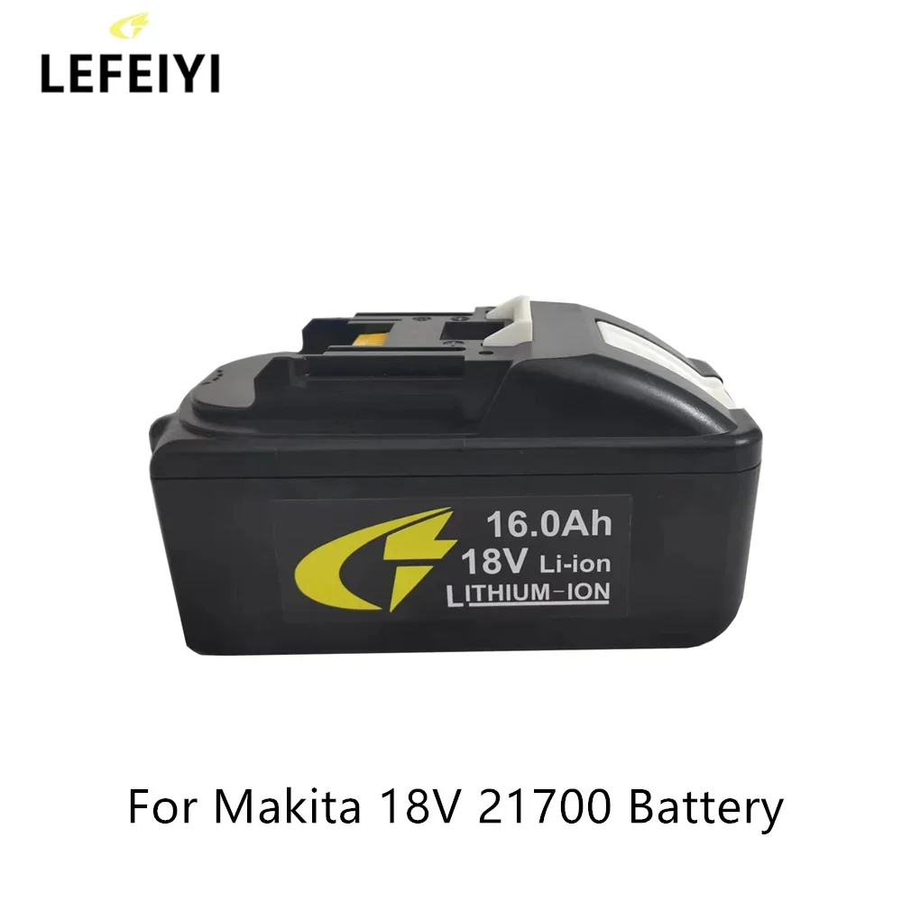 For Makita 18V 16.0Ah 21700 Rechargeable Power Tools Battery with LED Li-ion Replacement LXT BL1860B BL1860 BL1850