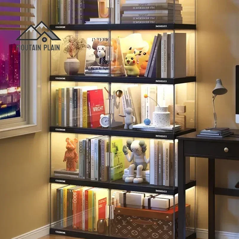 Display Bookshelf for Living Room, Console Storage, Storage Cabinets, China Magazine Racks, Luxury Gabinete Salon Furniture