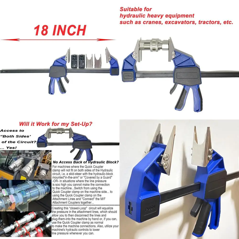

Универсальный набор быстросъемных хомутов для труб экскаваторов и тракторов