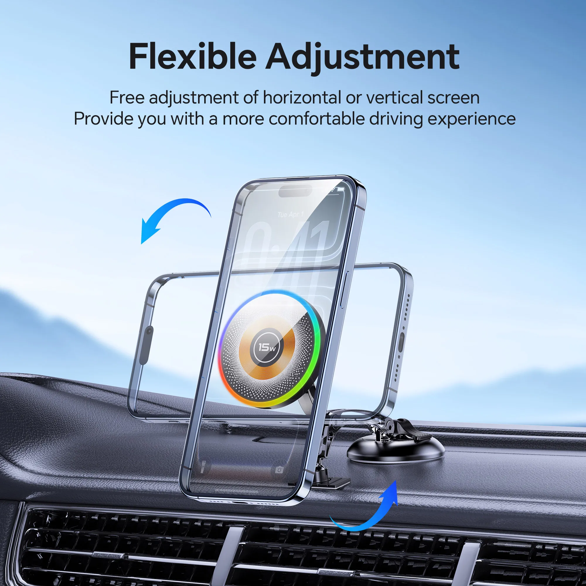 

New 360° Roatation Car Magnetic Phone Holder Super Stable Sucker For Magsafe iPhone 17 16 15 14 13 12 Pro Max Cellphone Bracket