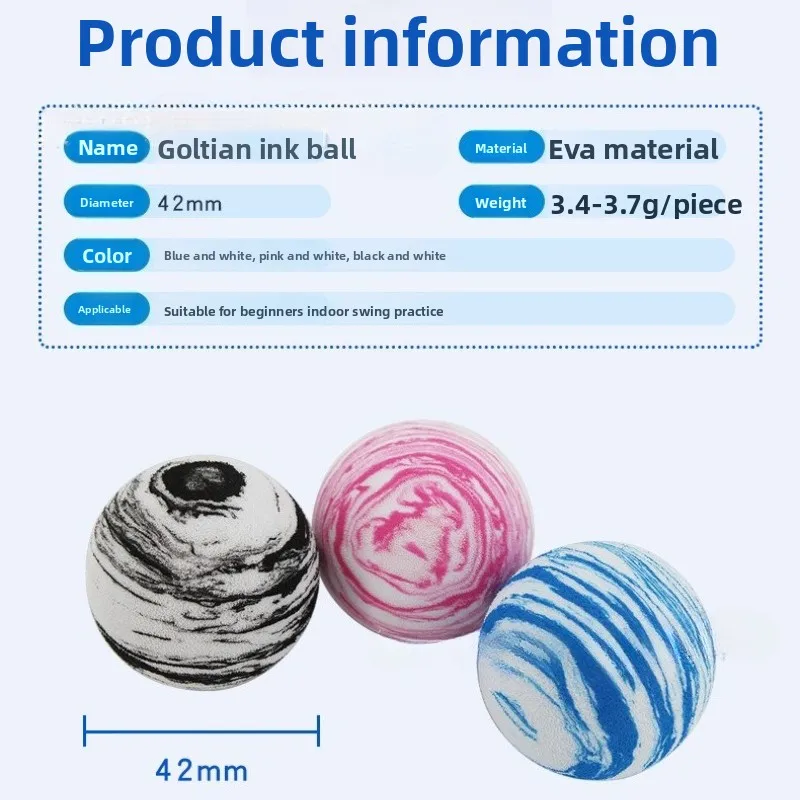 

50pcs/bag EVA Foam Golf Balls,Premium Stable Hitting Golf Balls Anti Deformation Elastic Game Training Balls,for Amateur Players
