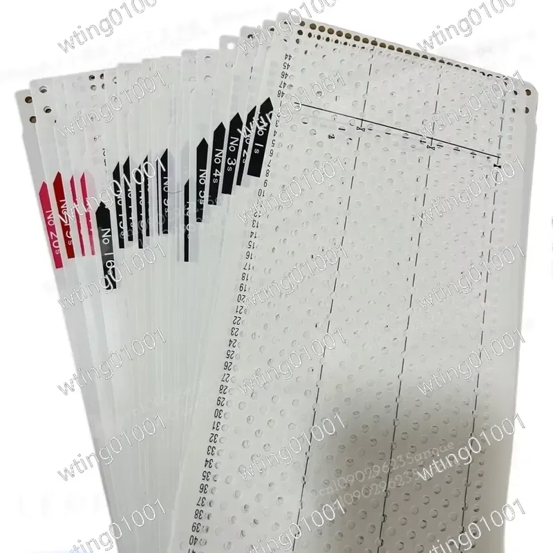 for Knitting Machine KH868 Flower Card No 1-20 Punch Card Pattern Design Accessory Compatible with Brother KH868 Knit Machine