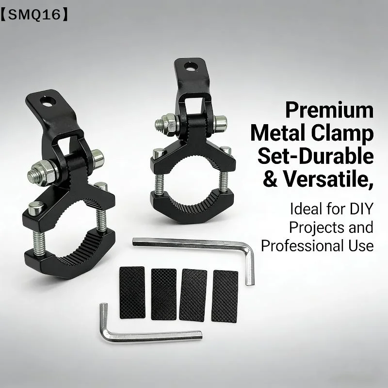 2pcs Motorcycle Spotlight Mount Clamp Bracket Aluminum Alloy LED Light Bar Tube Holder For Motorcycle Scooter  Bike SUV【SMQ】