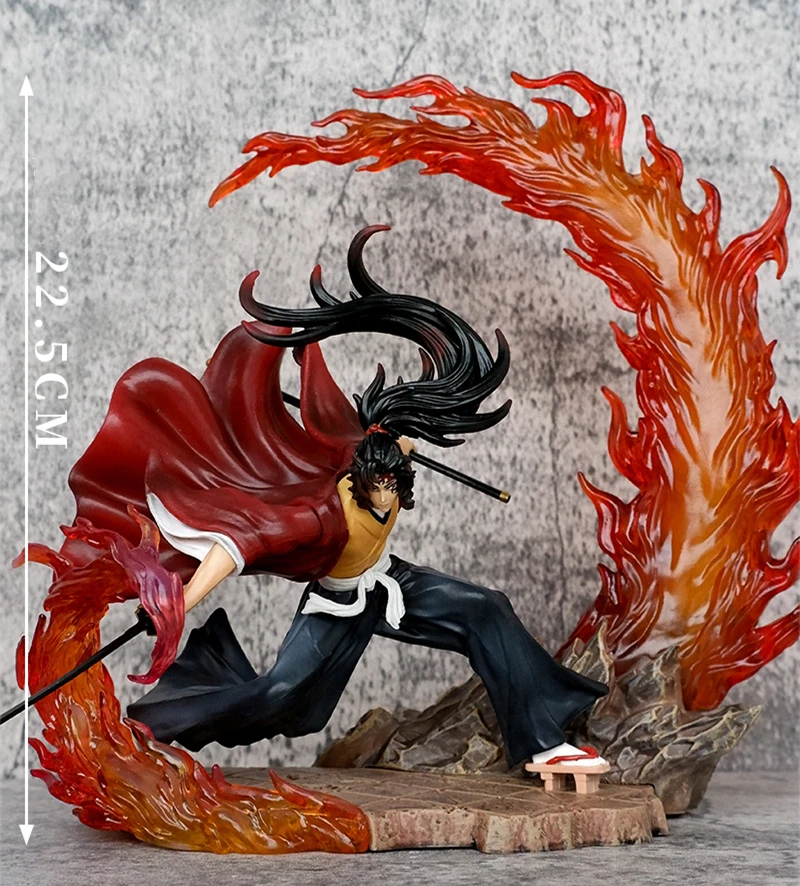22 سنتيمتر أنيمي شيطان القاتل Tsugikuni Yoriichi Kokushibo GK PVC عمل الشكل معركة تمثال تحصيل نموذج الاطفال اللعب دمية الهدايا
