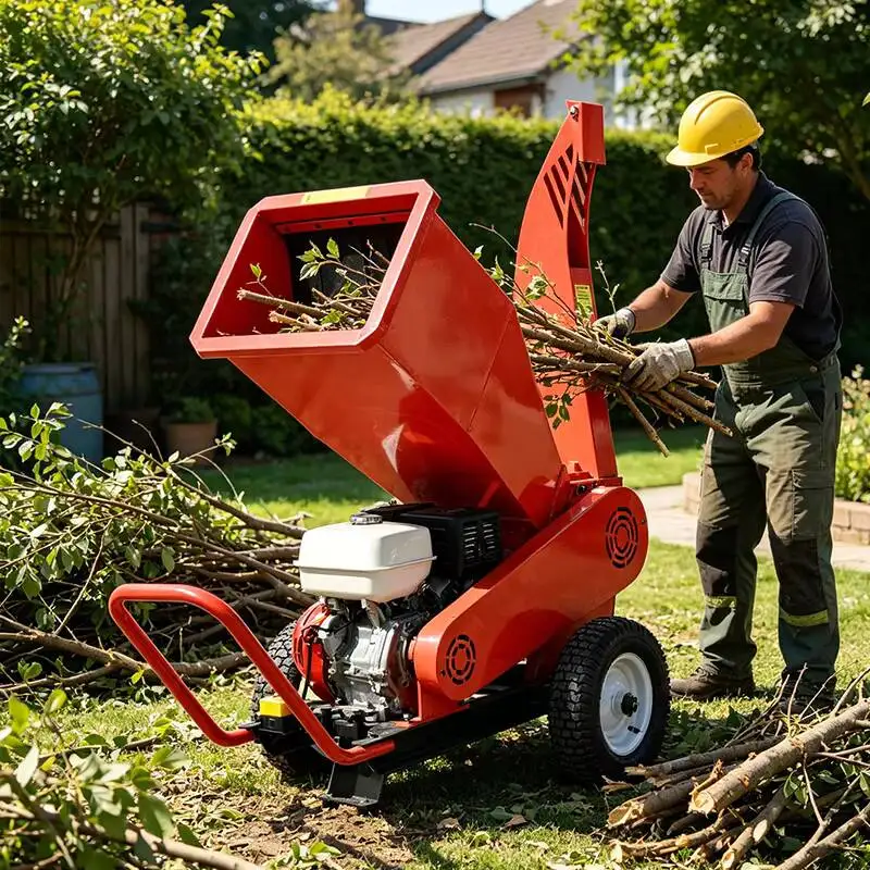 

Wood Crusher, Wood Shredder, Multifunctional High-speed Garden Tree Waste Processor Wood Crusher, Branch Sawdust Crusher