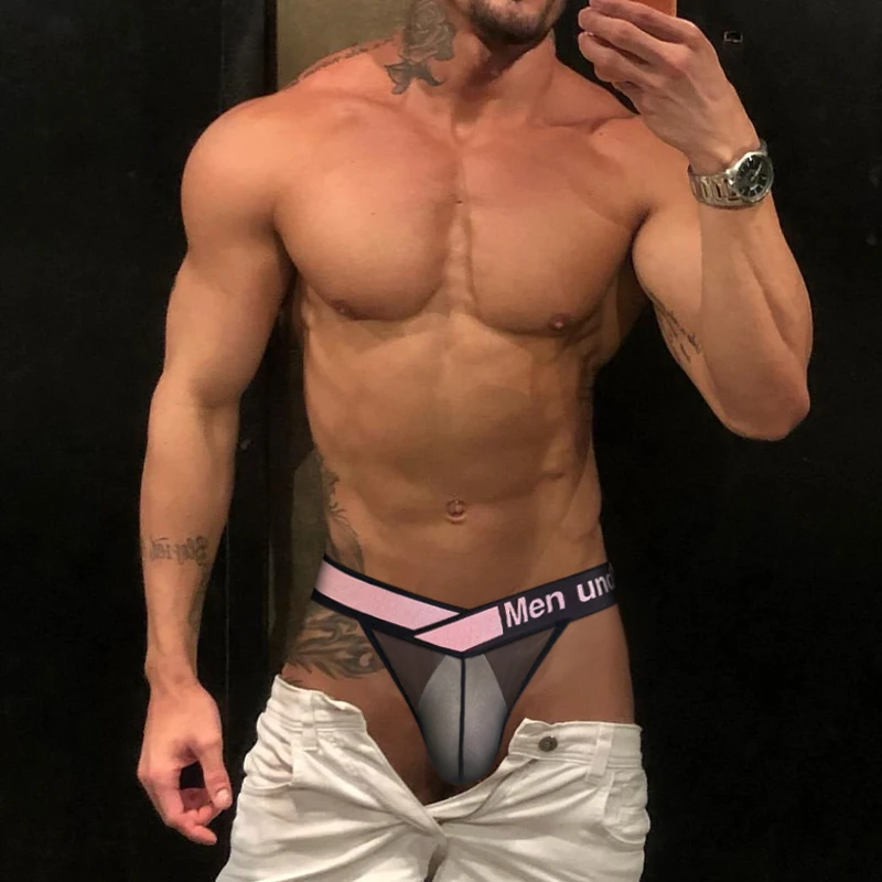 Sexy Ultra Dunne Transparante Heren Ondergoed Hoge Split Bikini Suspensoirs Slips Gay Sissy Panties Onderbroek Calzoncillos Hombre