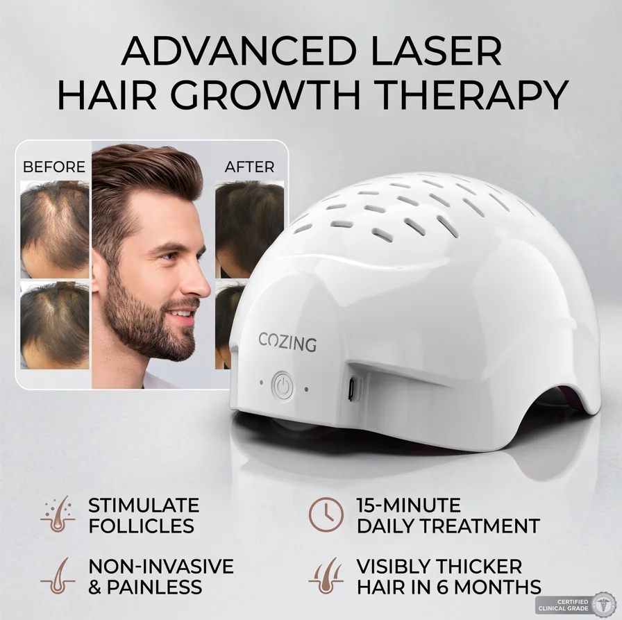 Hair Care Step - Laser do odbudowy włosów sterowany zdalnie,