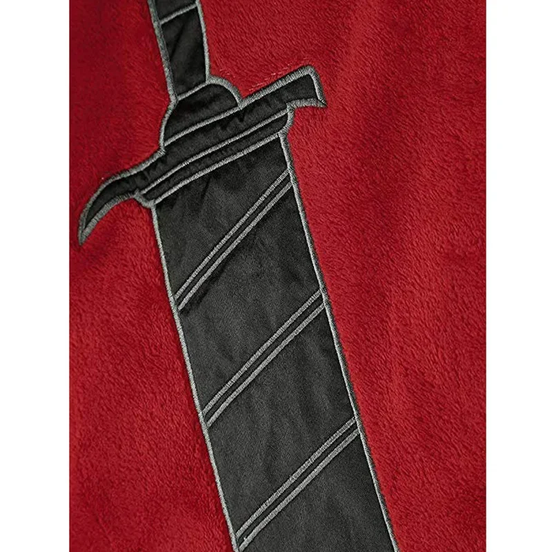 رداء حمام فيلم ديدبول للكبار للجنسين شتاء دافئ من الفلانيل بقلنسوة بيجامة للهالوين ديدبول أزياء تنكرية رداء نوم