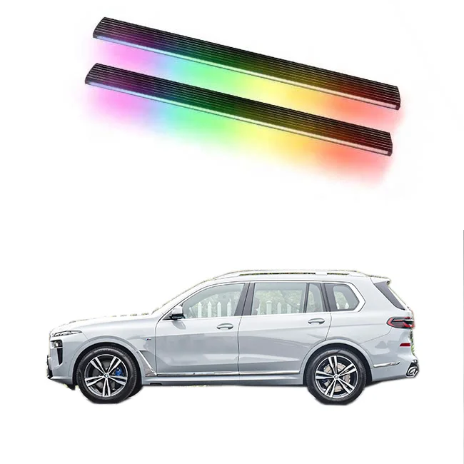 

Электрические подножки, педаль боковых ступеней для BMW X7, черный, с порошковым покрытием, 100% водонепроницаемый