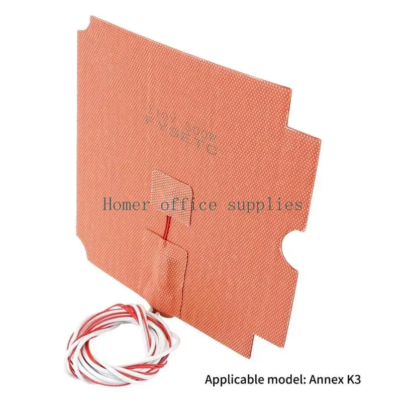 

K43B Silicone Heatbed Heater Printer Imported Hot Bed Silicone Pad 220V 500W