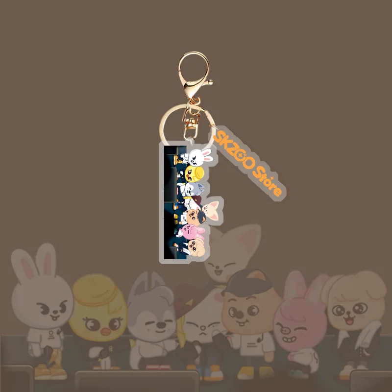 SKZOO Cartoon Same Acryl doppelseitiger Schlüsselanhänger Tasche kleiner Anhänger niedlicher peripherer Cartoon-Anhänger