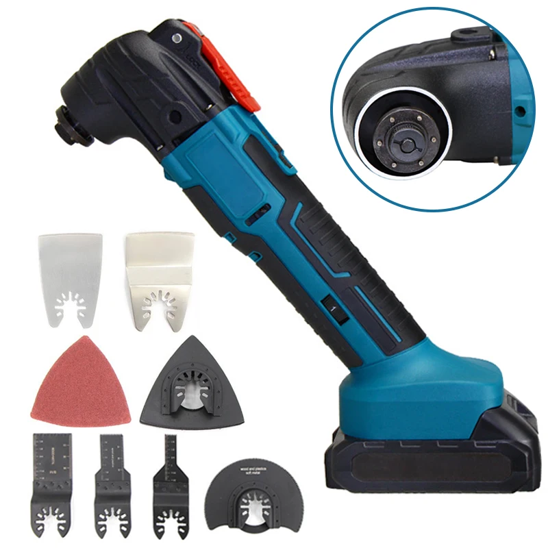 

Cordless Oscillating Multi Function Tool Electric Saw Trimmer/Shovel/Cutting Machine Woodworking Tool For Makita 18V Battery
