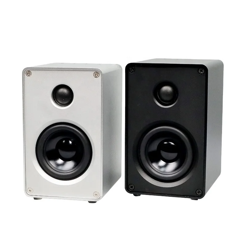 Audio 3 Inch Aluminum Speaker Desktop 2.0 Channel Hifi Two-way Passive Stereo Computer Sound Equipment Amplifier Speaker