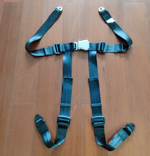 

2025 Direct Sales Karting Racing Seat Belt Q uick Release Four-point Seat B elt Simple Seat Belt Four-point