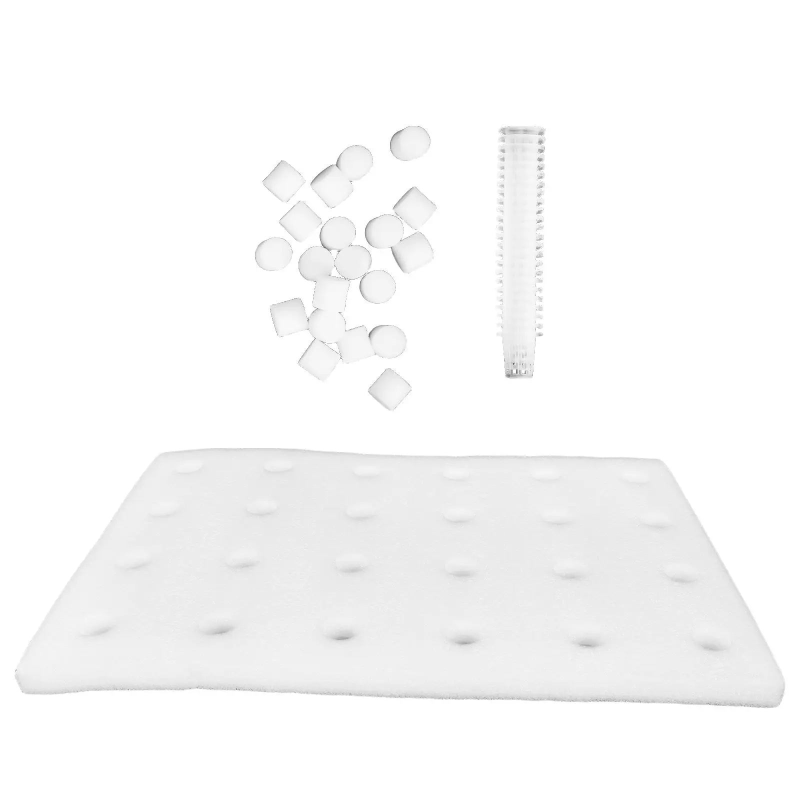 Plateau de culture hydroponique 32 mm à 24 trous, éponge flottante pour jardinage, coupelles cylindriques en éponge pour culture hors-sol de légumes et melons