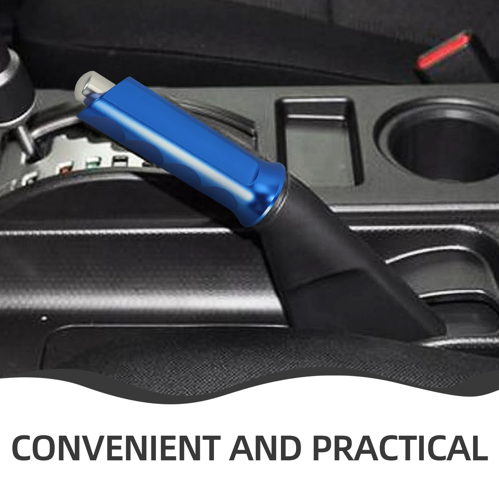 

Handle Sleeve Car Interior Lever Manual Aluminum Alloy Protector Blue Auto Cover Decorative Truck Protective Shell