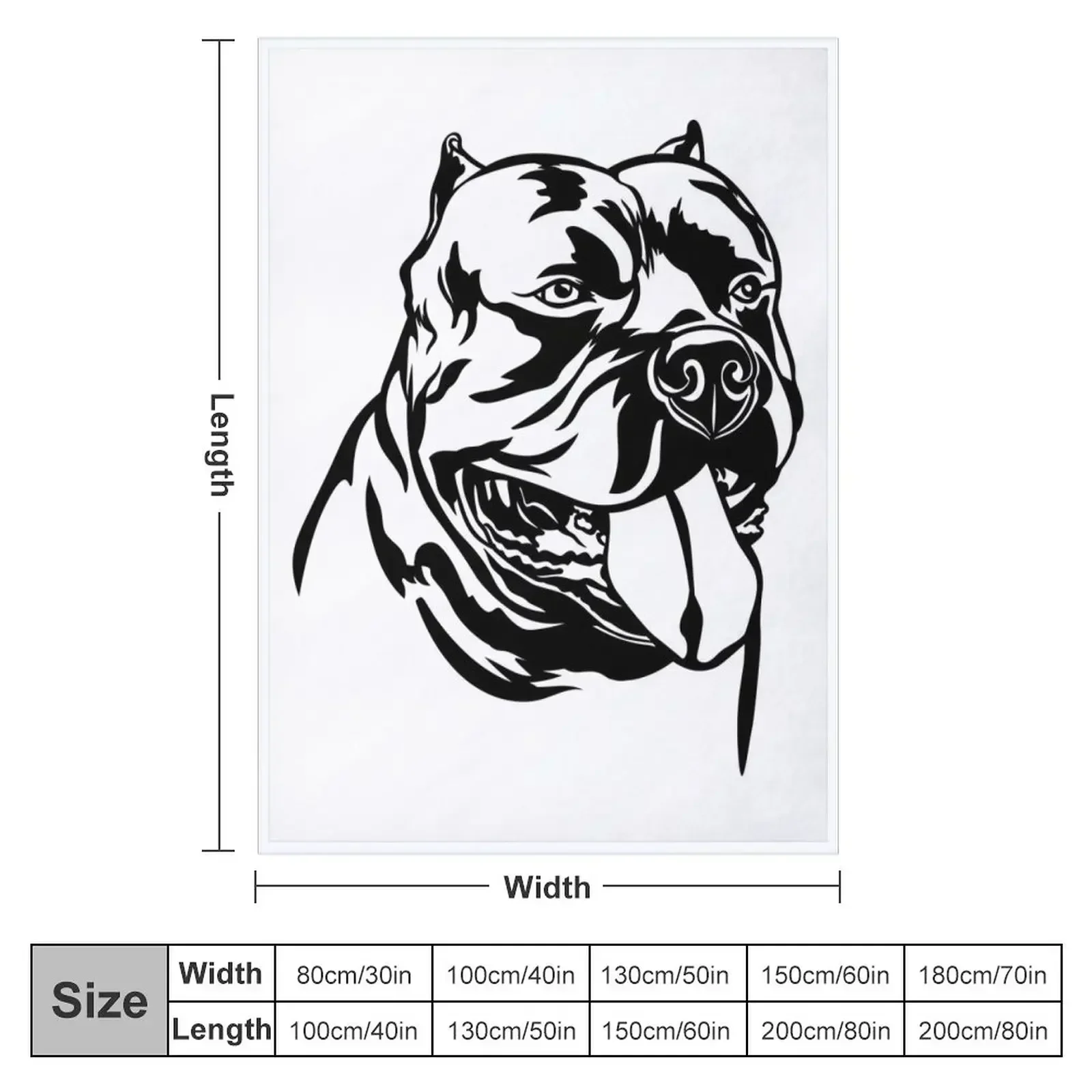 American Bully - Gifts for American Bully Owners Throw Blanket couch cozy soft plush fuzzy picnic outdoor blanket