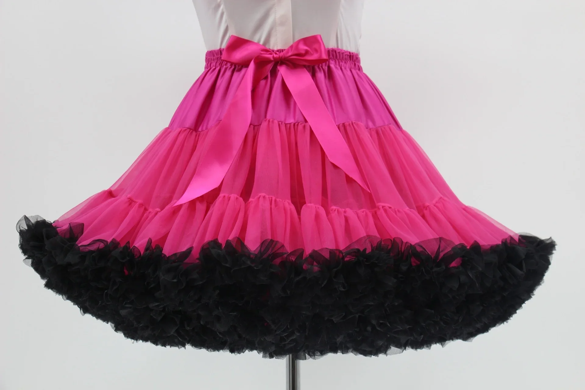 Colorful Women's Tutu Skirt Adult Tulle Ballet Dance Costume Fluffy Short Petticoat