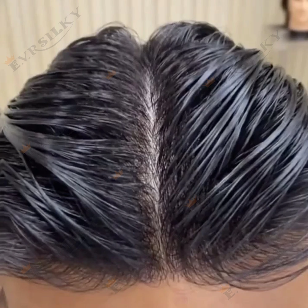 

Natural Hairline Super Durable Mens Toupee Cheapest Black Brown Blonde European Human Hair Wig Thin Microskin Capillary Prosthes