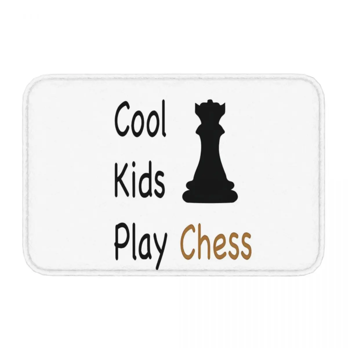 Cool Kids Play Chess Non-slip Doormat Carpet Living Room Kitchen Mat Prayer Home Decorative