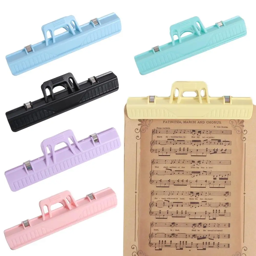 Plastic Piano Sheet Music Clip Music Score Fixed Multi-functional Book Paper Holder Spring Holder Funny Music Note Clip