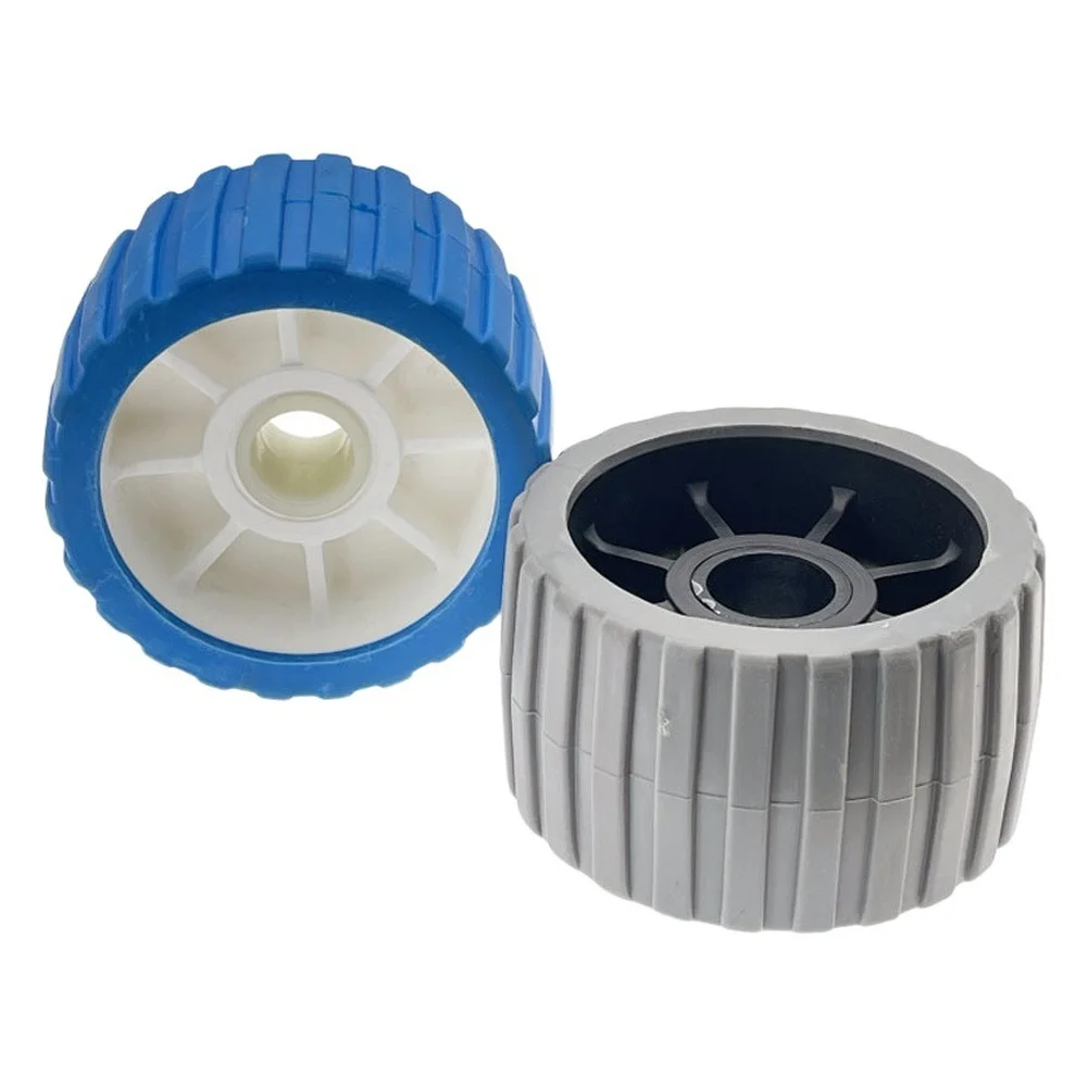 Yacht Trailer Roller 125mm Diameter 73mm Height 30mm Hole Rubber  Boat Trailer Roller Wheel Replacement Marine Wobble Roller