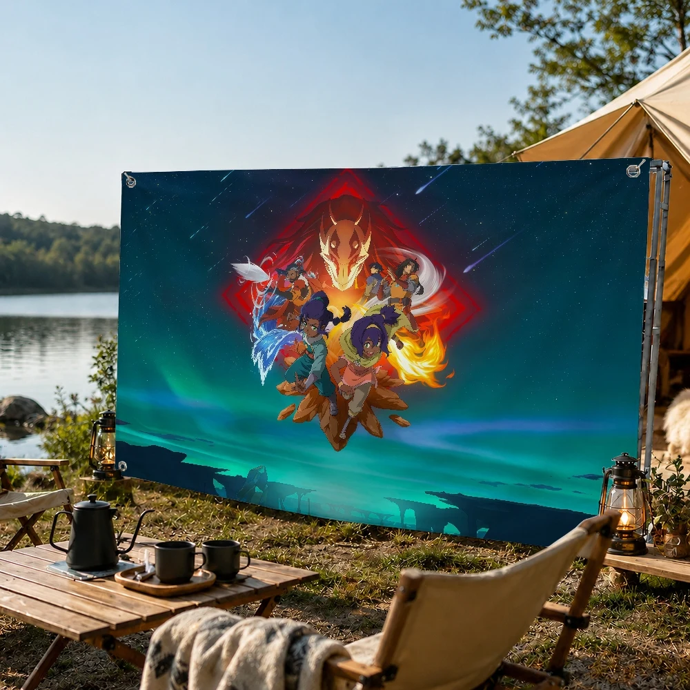 Anime A-Avatar Seven Havens Flag Decoration Outdoor Picnic Party Art Hanging Home Camping Party Banner