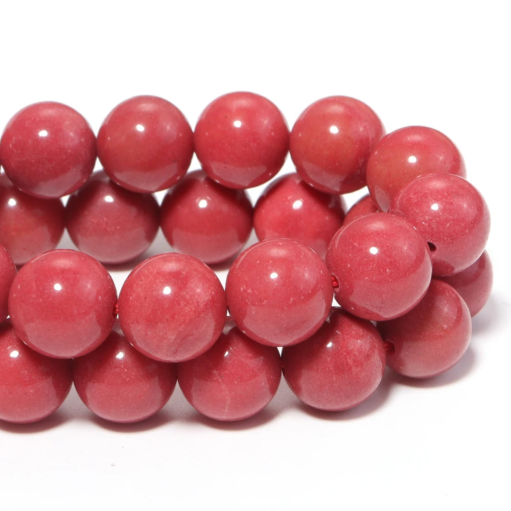 Natural Red Coral Stone Beads Round Loose Spacer Beads for Jewelry Making DIY Charms Bracelet Necklace Bead Accessories 6 8 10mm view 3