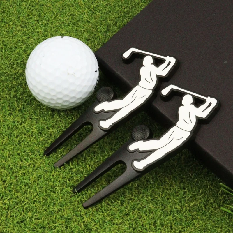 New creative men's/women's batting green fork Metal ball fork grass fork/hat clip/ball marker Gift set