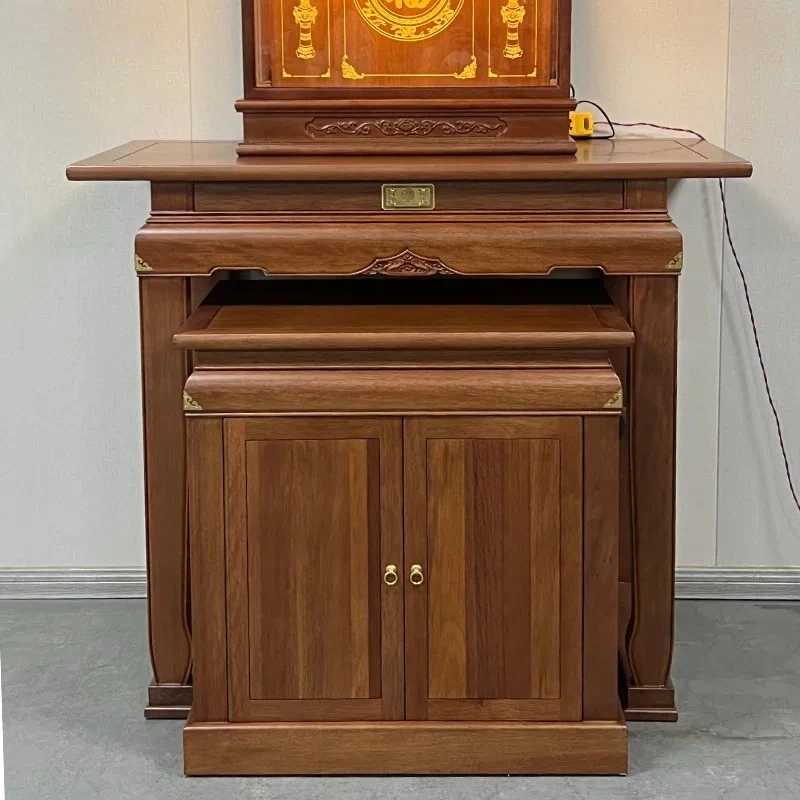 Solid Wood Offering Table for Home Use, Altar Table for Worship, Eight Immortals Table, Offering Table for Worship