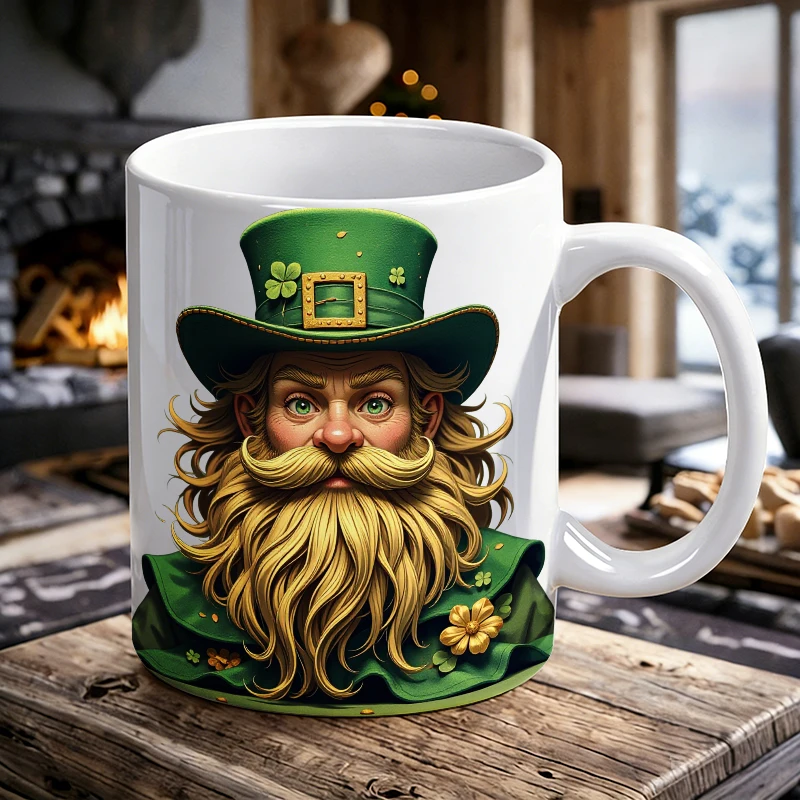 

Retro Dwarf Portrait Ceramic Mug, Coffee Cup, Milk Cup, Office Tea Cup, Drinking Cup, Fade-Resistant, Gift for Friends