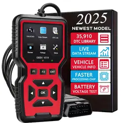 Car OBD2 Scanner Diagnostic Tool Code Reader, Car Voltage Tester Engine Fault Code Scanner, Charging Tester Diagnostic Tool 519R
