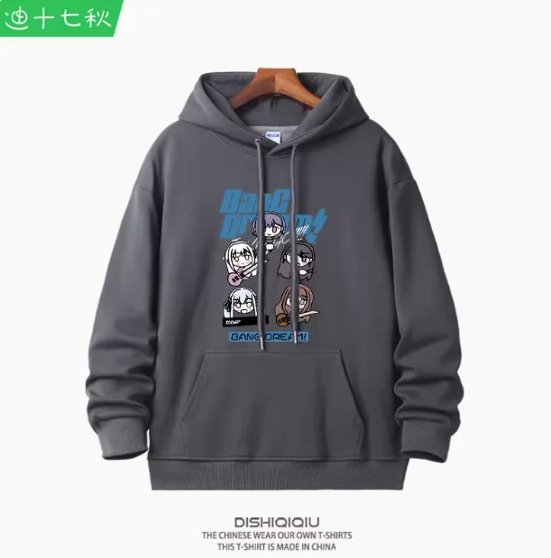 Anime BanG Sonho! Takamatsu Tomori com capuz cosplay outono inverno masculino feminino casaco solto jaqueta tops