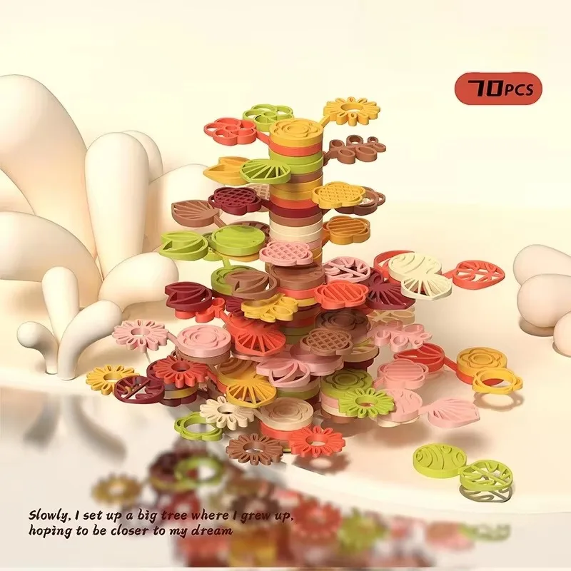 ใหม่ Kids Balance Tree DIY ต้นไม้ซ้อนน่ารัก