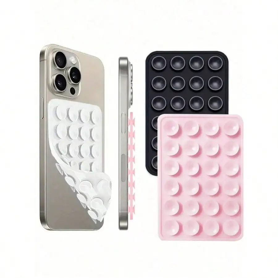 

1pc Silicone Suction Cup Phone Case Mount Double Sided,Silicone Octo Cup Buddy Sticky Grip Holder For Cellphone