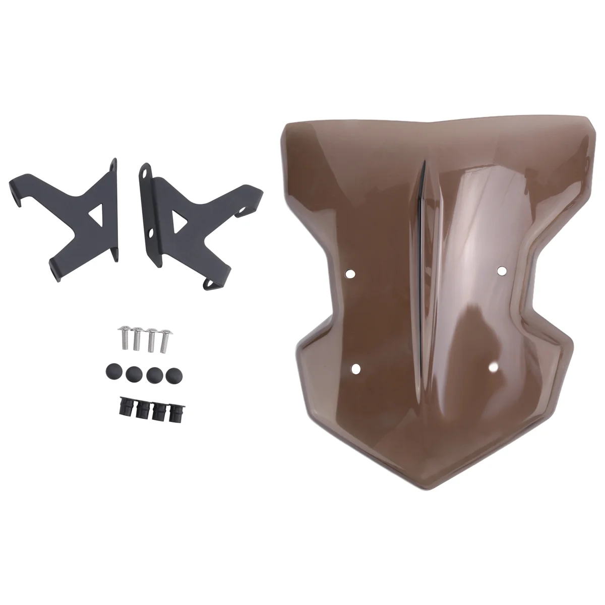 Motorcycle Windshield Windscreen Wind Shield Screen Mounting Bracket for Yamaha MT-09 FZ-09 FZ MT 09 MT09 FZ09 2017-2019(Brown)