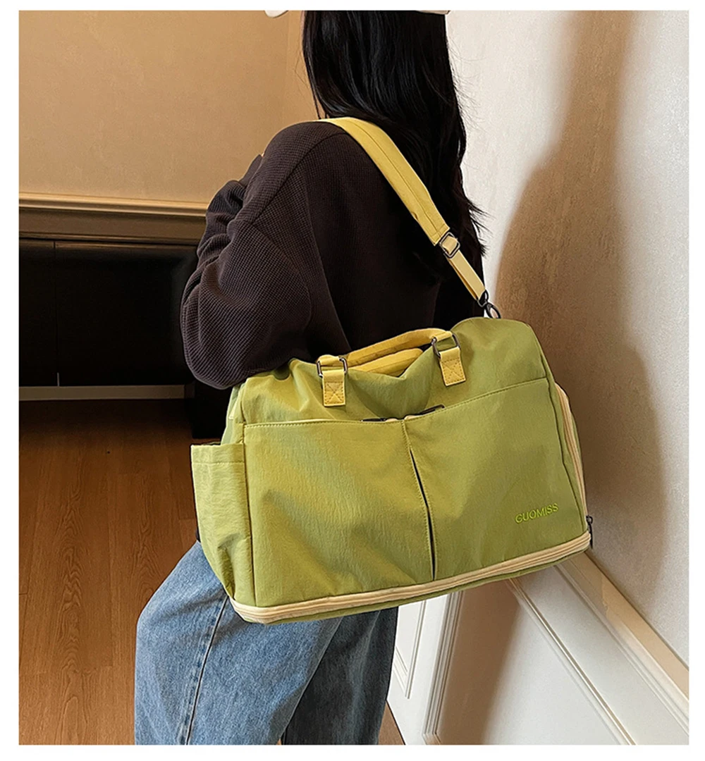 

Расширяемая дорожная сумка, схема свежего цвета, многофункциональная уличная портативная складная сумка для багажа, модная сумка для йоги для женщин/мужчин