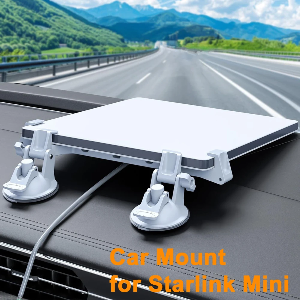 

Car Mount for Starlink Mini Suction Cup Mount for Dashboard Windshield Window Sunroof RV Boat Holder Stable Anti-drop Bracket