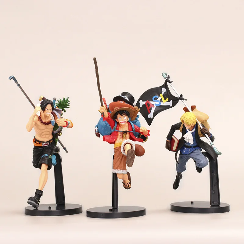 3styl Anime jednoczęściowy małpa D. Luffy Sabo Ace PVC figurka-Model kolekcjonerski Doll Kids Toys