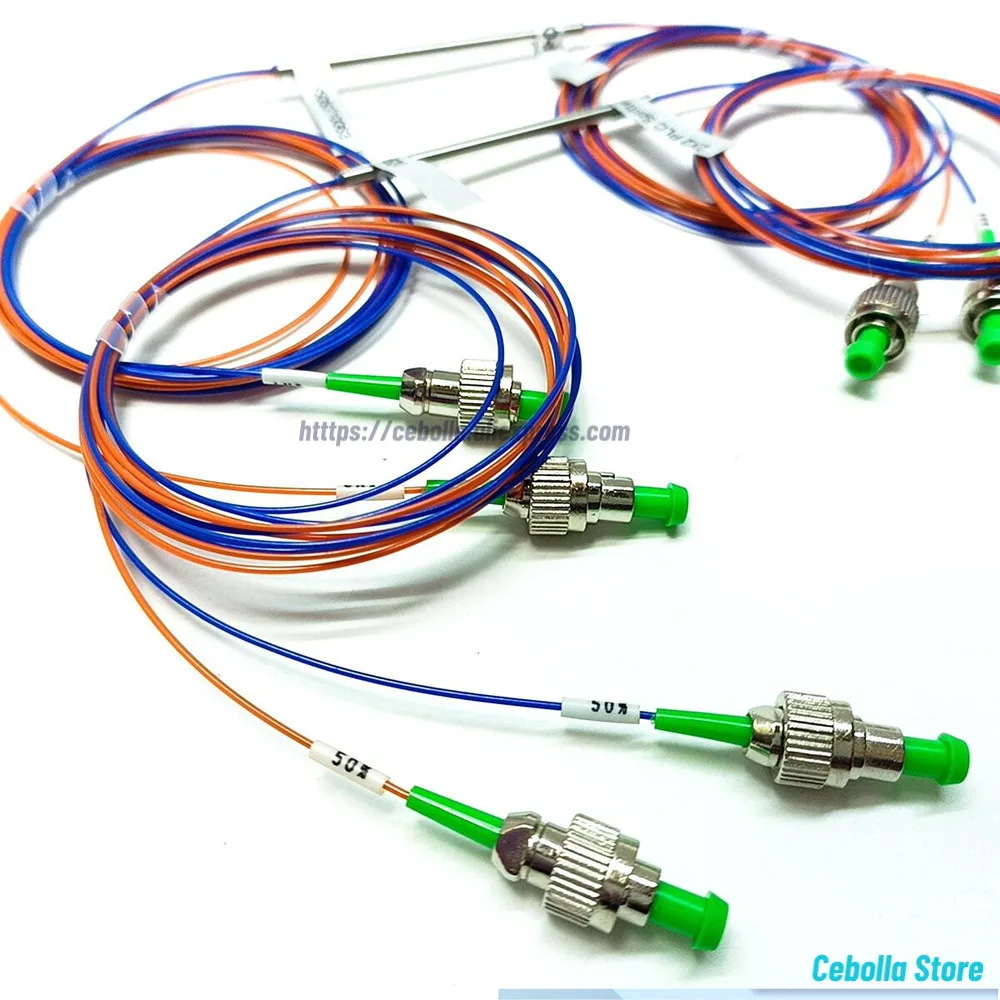 

2 шт. оптоволоконный разветвитель 2x2 0,9 мм FBT с разъемами FC/APC-FC/APC FTTH 2x2 соединительный разветвитель соотношение 50:50