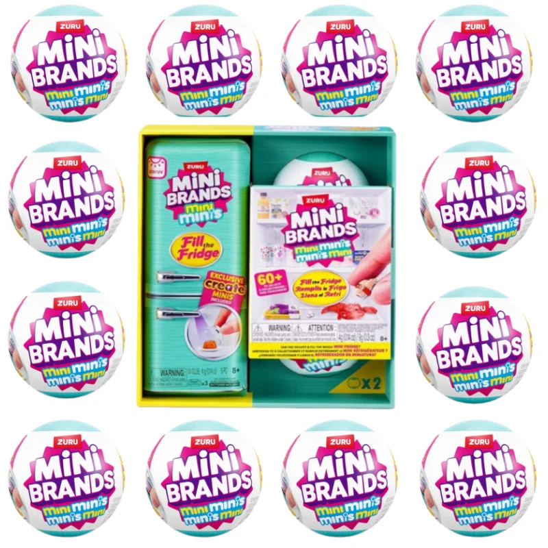 

Zuru Mini Brand Surprise Refrigerator Ball Mysterious Toy Decoration Model Blind Box Fill The Fridge Collection Surprise Toys