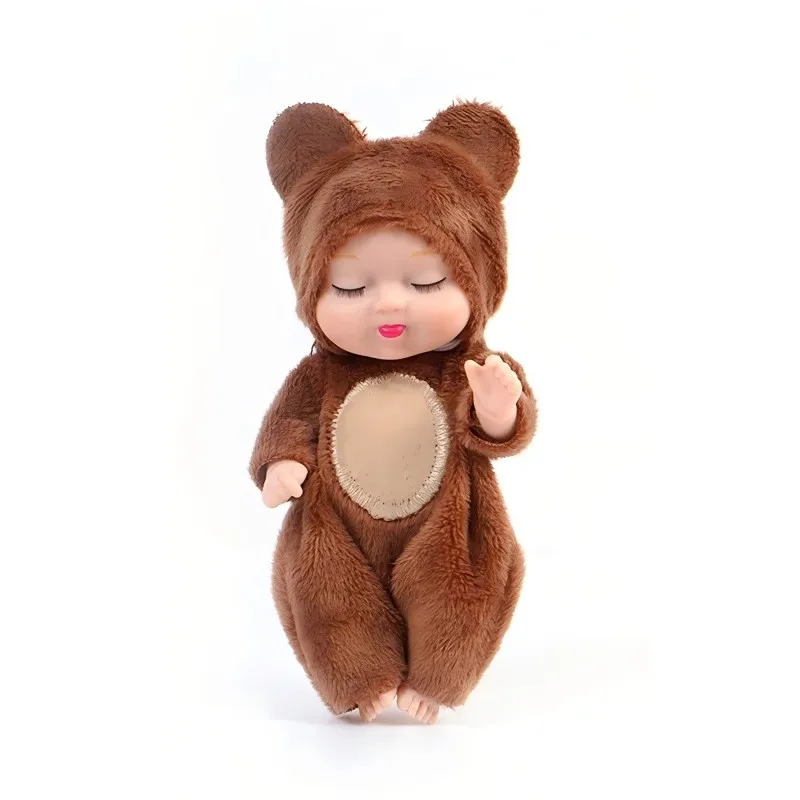 6 قطع من مجموعة دمى تولد من جديد لعبة محاكاة دمى الأميرة لعبة صغيرة لطيفة للنوم مع إكسسوارات الملابس هدية عيد ميلاد للأطفال