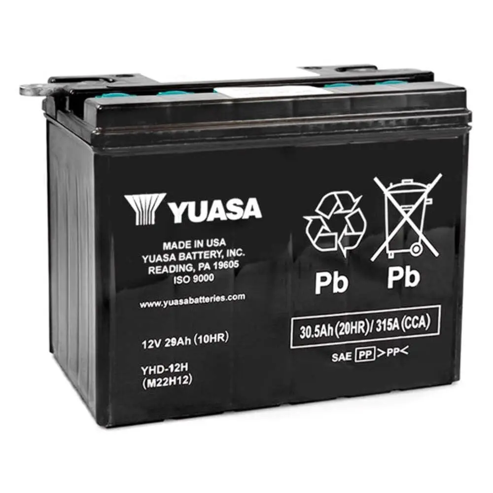 Conventional Motorcycle Battery YHD-12 12V Heavy Duty Power, Customized